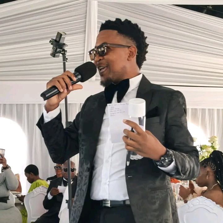 Danny L Maesela on the microphone